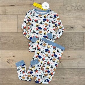 Little Sleepies Construction Print Pajama Set